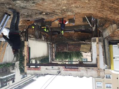 Reprise en sous-œuvre, chantier